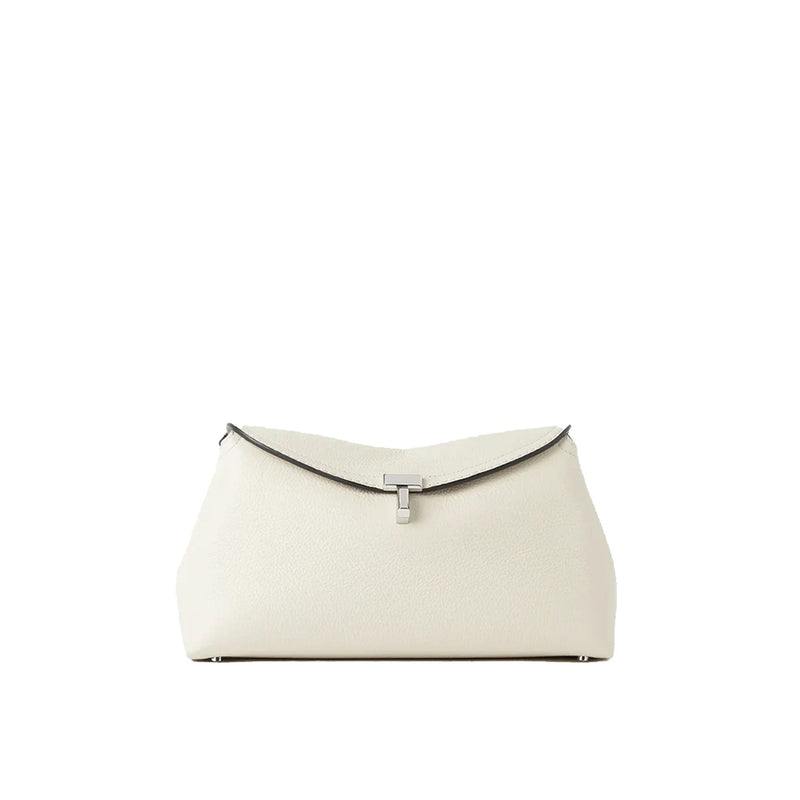 TOTEME T-lock Leather Clutch Bag