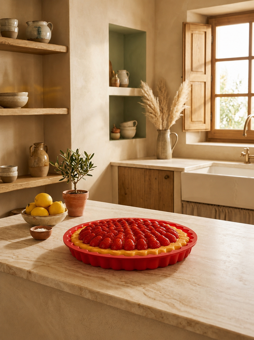 Dr Oetker - Moule À Tarte En Silicone Rouge De 26 Cm Dr. Oetker Flexxibel Love - Rouge