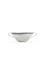 Midnight Flowers - Lot De 2 Consommés - Porcelaine Bone China - Fiore Rosa