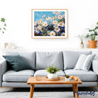 Peinture Par Numéros - Champ De Marguerites Et Ciel Bleu