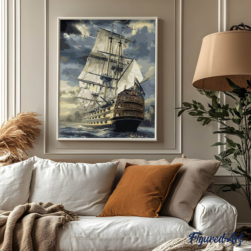 Paint By Numbers - Ocean Galleon