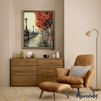 Peinture Par Numéros - Promenade Sur Les Quais En Automne