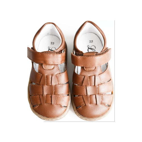 Soft Velcro Sandals - Camel - Mixed
