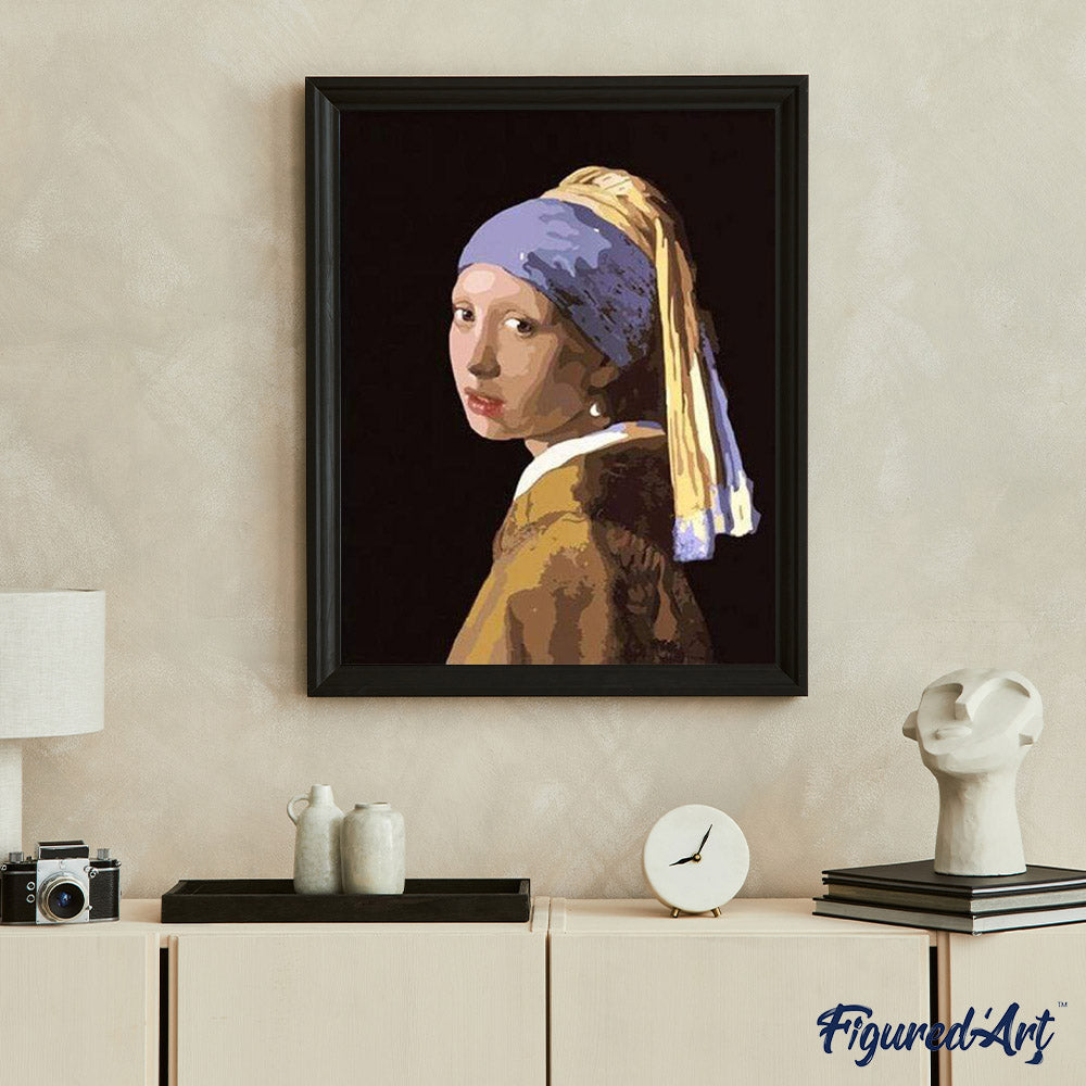 Peinture Par Numéros - Vermeer La Jeune Fille À La Perle