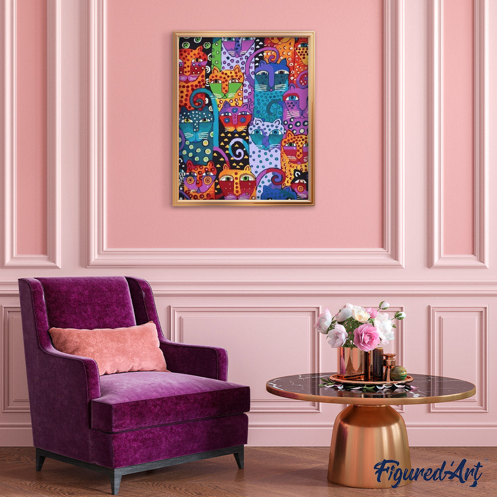 Pintura por números - Gatos abstractos