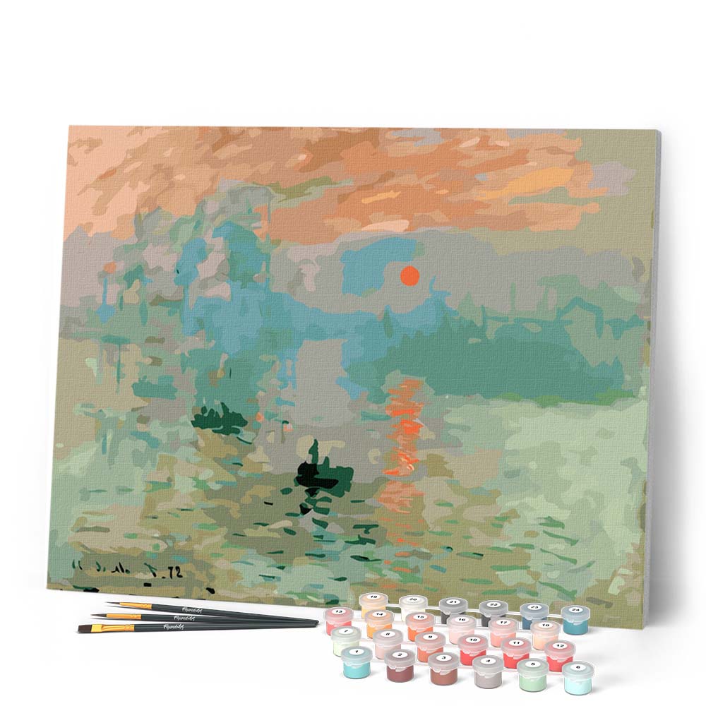 Peinture Par Numéros - Monet Impression Soleil Levant