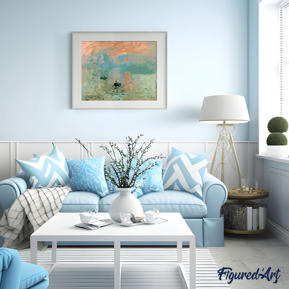 Peinture Par Numéros - Monet Impression Soleil Levant