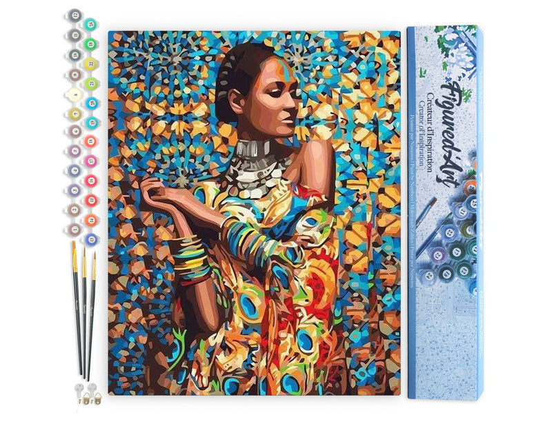 Peinture Par Numéros - Femme En Habits Traditionnels