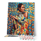 Peinture Par Numéros - Femme En Habits Traditionnels
