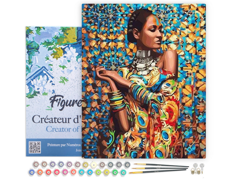 Peinture Par Numéros - Femme En Habits Traditionnels