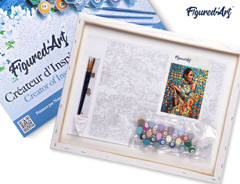 Peinture Par Numéros - Femme En Habits Traditionnels