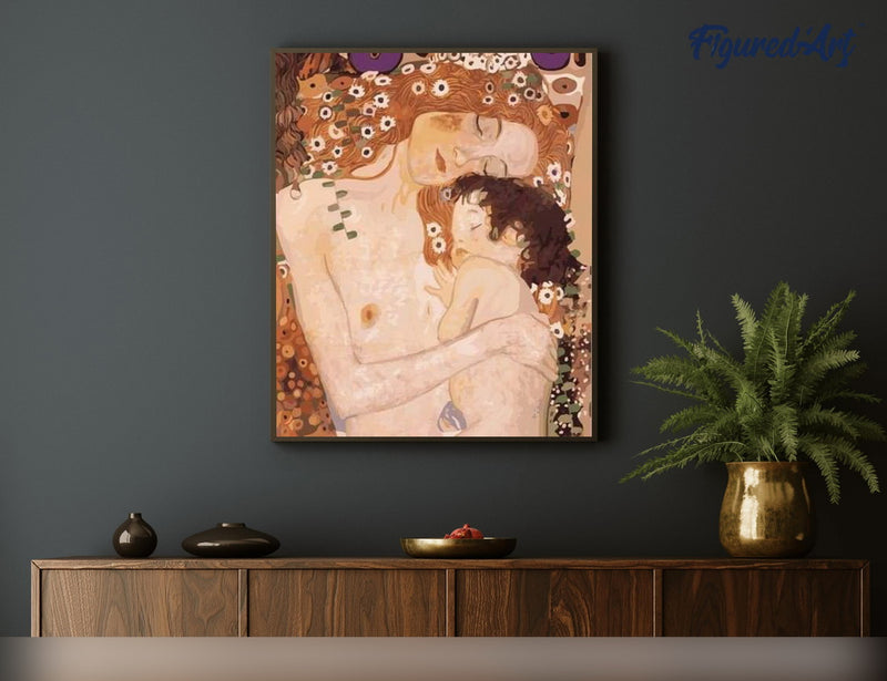Peinture Par Numéros - Mère Et Enfant De Klimt