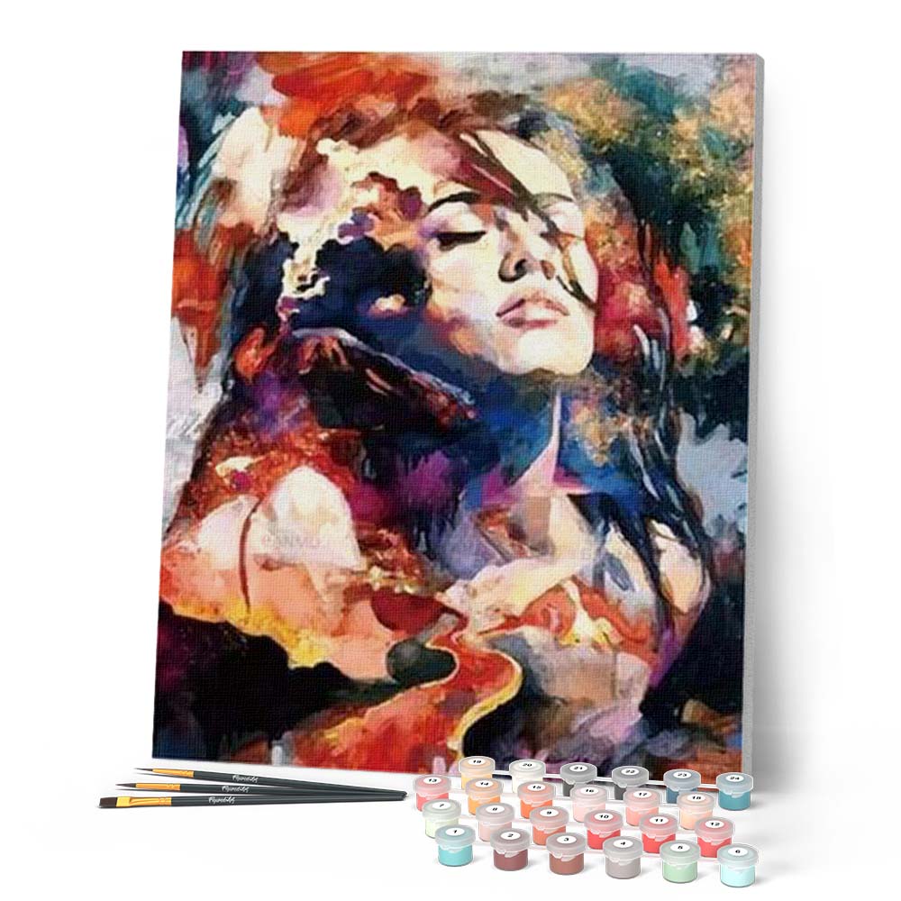 Peinture Par Numéros - Femme Aquarelle