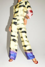 Pantalones Aurora con estampado Tie And Dye de The Funky