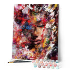 Peinture Par Numéros - Visage Féminin Abstrait