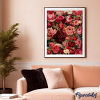 Peinture Par Numéros - Fleurs Romantiques