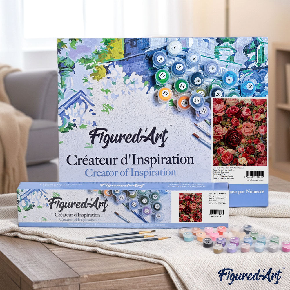 Peinture Par Numéros - Fleurs Romantiques