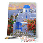 Peinture Par Numéros - Petit Village Grec