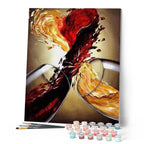 Pintura por números - Mezclas de vinos