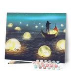Peinture Par Numéros - Lumières Sur Le Lac