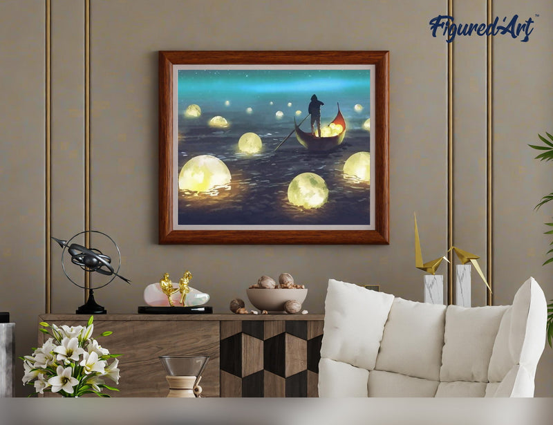 Peinture Par Numéros - Lumières Sur Le Lac