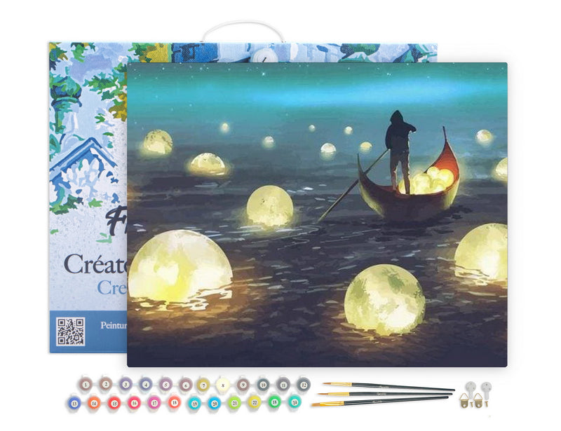 Peinture Par Numéros - Lumières Sur Le Lac