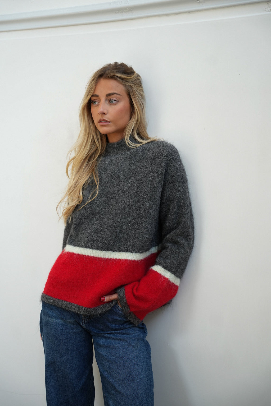 Tommy Loose-Fit Jumper - Tricolour