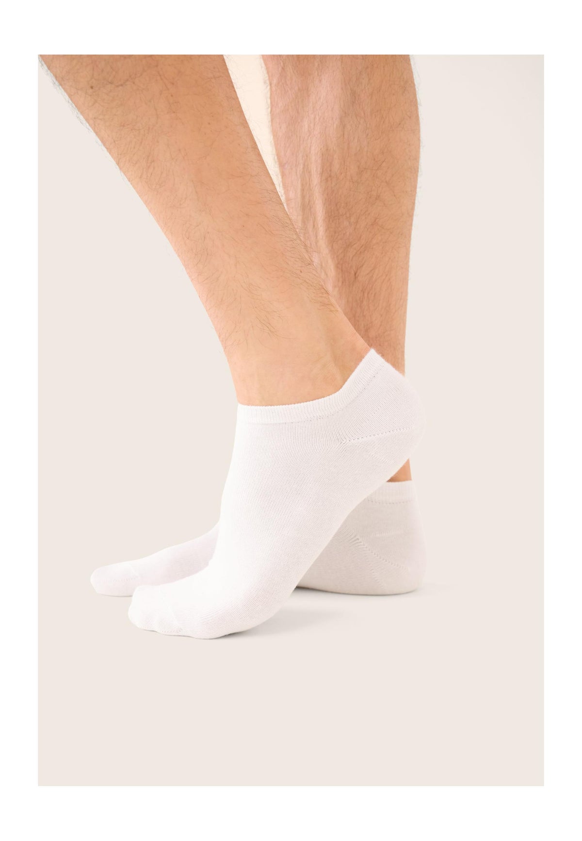 Pack of 2 Low-Cut Cotton Socks - White
