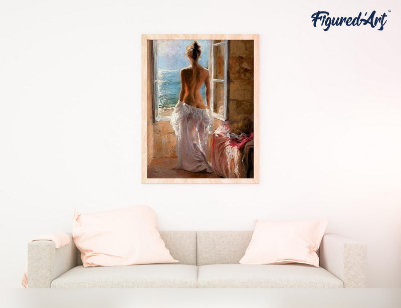 Peinture Par Numéros - Femme Dénudée Et Grand Soleil