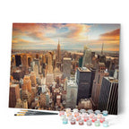 Peinture Par Numéros - Coucher De Soleil Sur New York