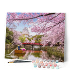 Peinture Par Numéros - Fleurs De Cerisiers Au Japon
