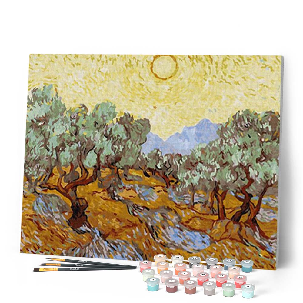 Peinture Par Numéros - Van Gogh St Remy Oliviers