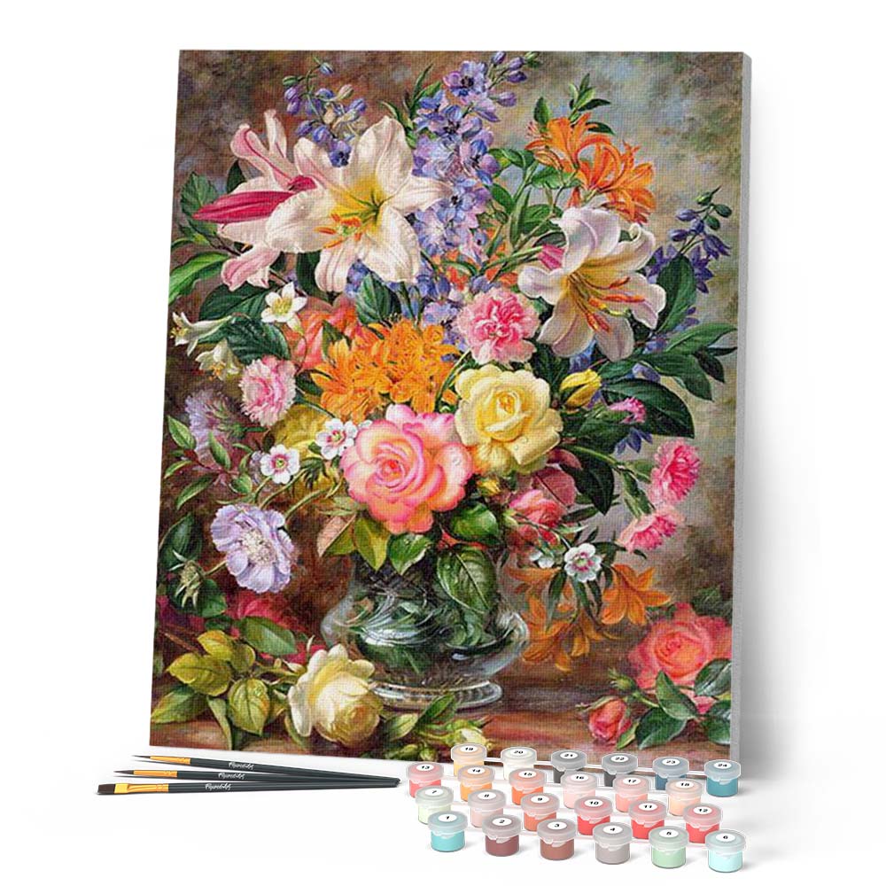 Paint by Numbers - Explosions of Flowers