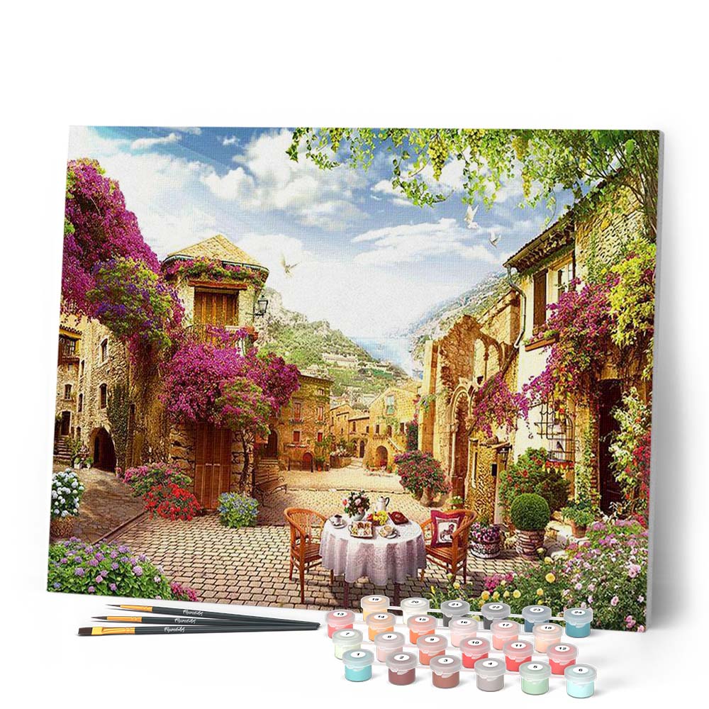 Peinture Par Numéros - Table Mise Pour Le Petit Déjeuner