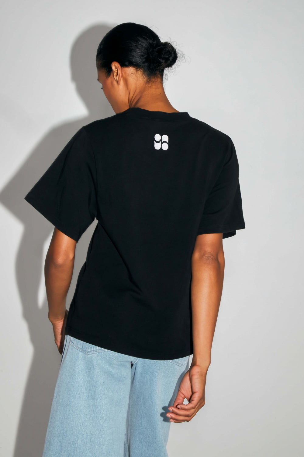 Camiseta The Colette Collector de punto de algodón y modal negro