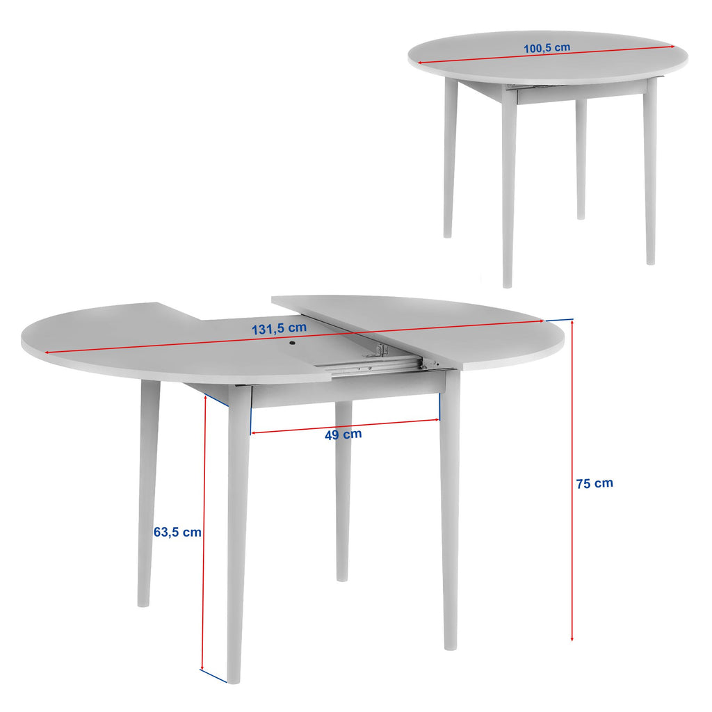 Viona - Extendable Dining Table - Barok Walnut