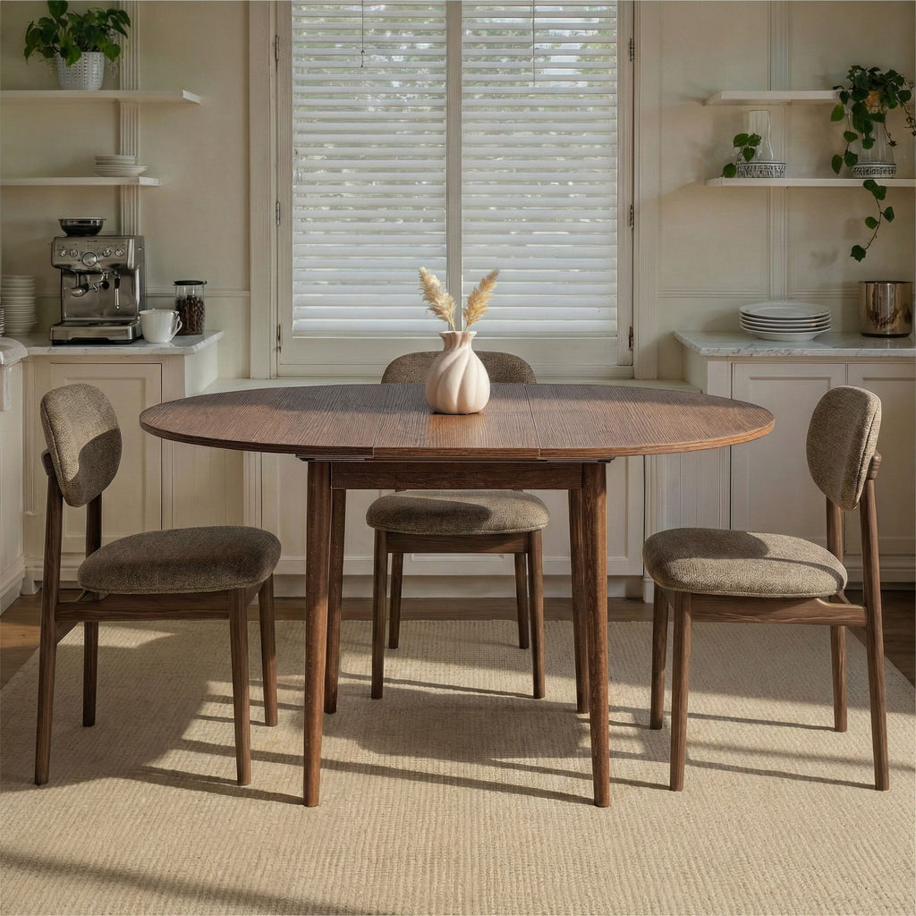 Viona - Extendable Dining Table - Barok Walnut