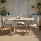 Viona - Extendable Dining Table - Travertine/Oak