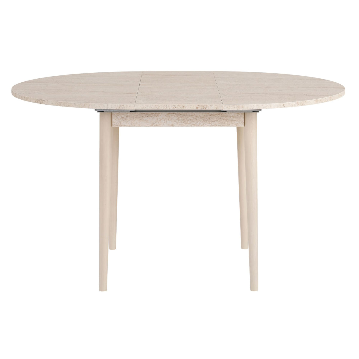 Viona - Extendable Dining Table - Travertine/Oak