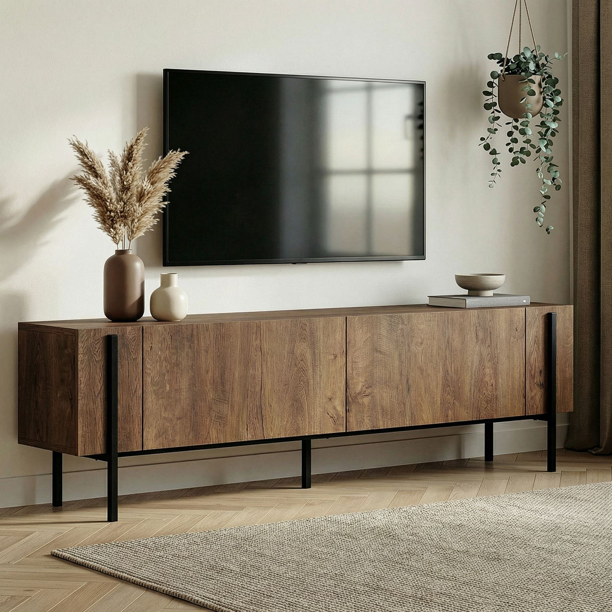 Mueble de TV Nexus - Kafkas Oak/Negro