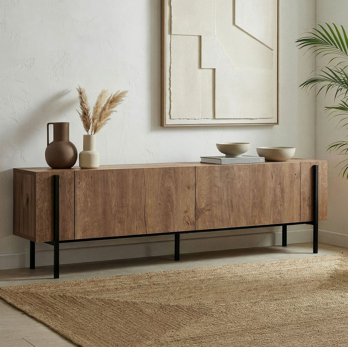 Mueble de TV Nexus - Kafkas Oak/Negro