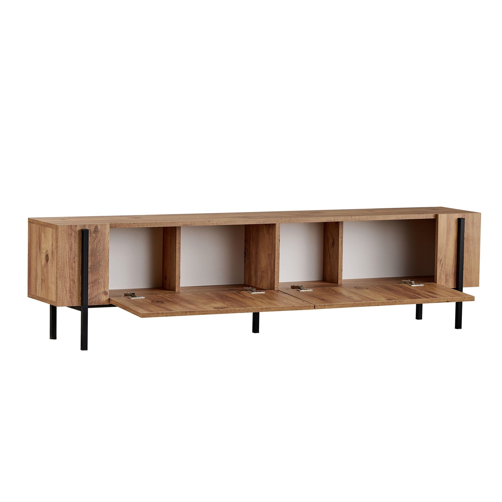 Nexus - TV Stand - Atlantic Pine/Black
