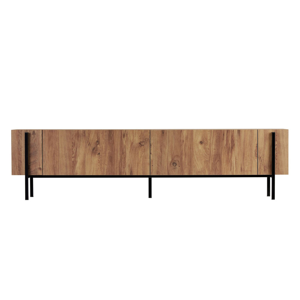 Nexus - TV Stand - Atlantic Pine/Black