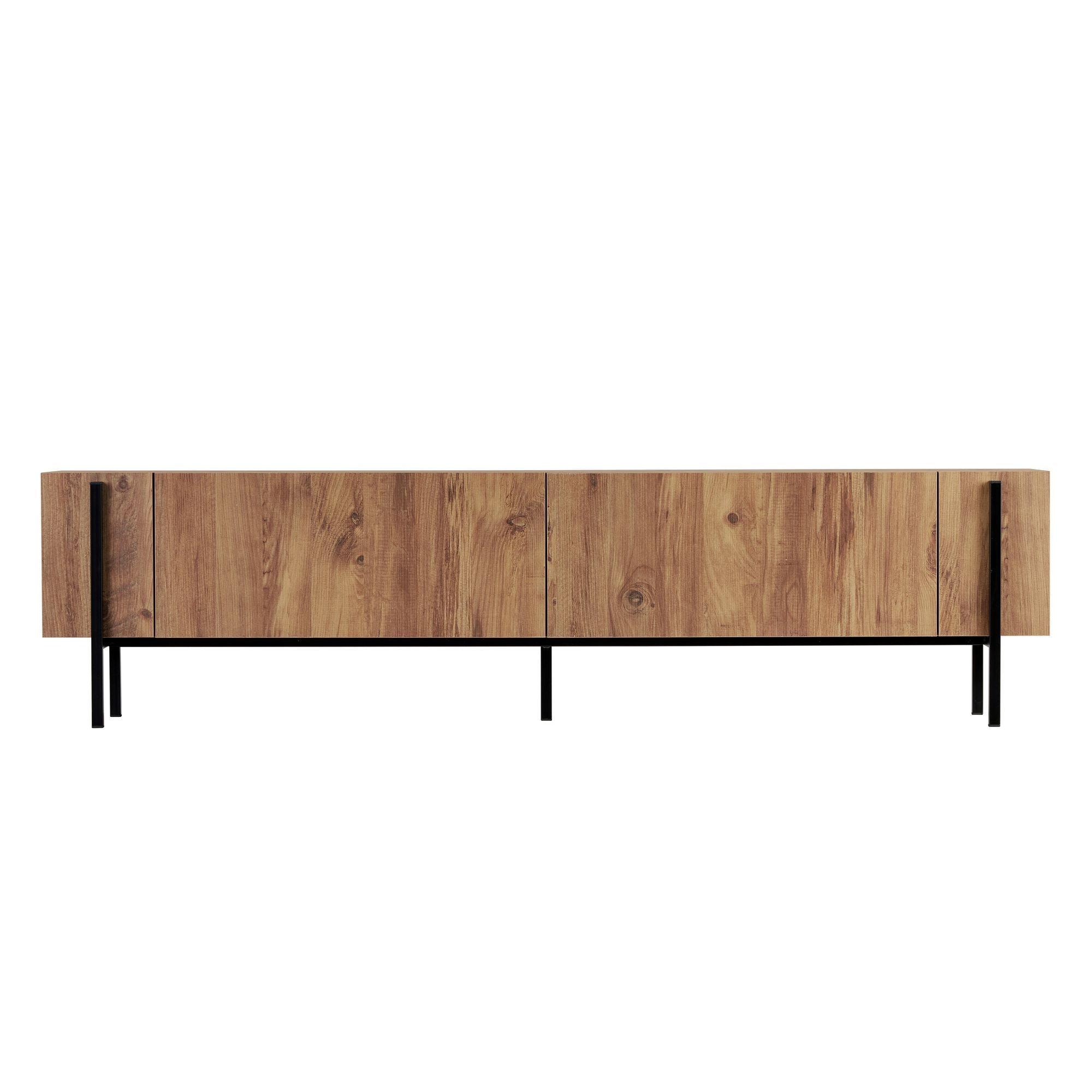 Nexus - TV Stand - Atlantic Pine/Black