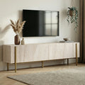Nexus - Mueble de TV - Travertino/Dorado