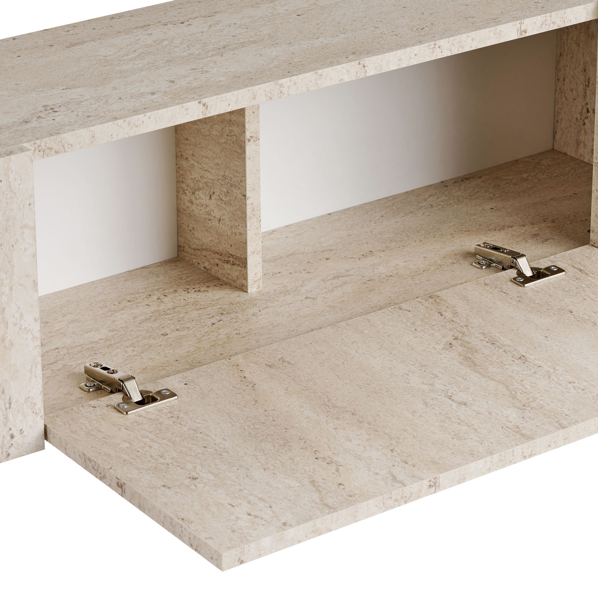 Nexus - Mueble de TV - Travertino/Dorado