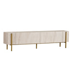 Nexus - Mueble de TV - Travertino/Dorado