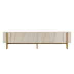 Nexus - Mueble de TV - Travertino/Dorado