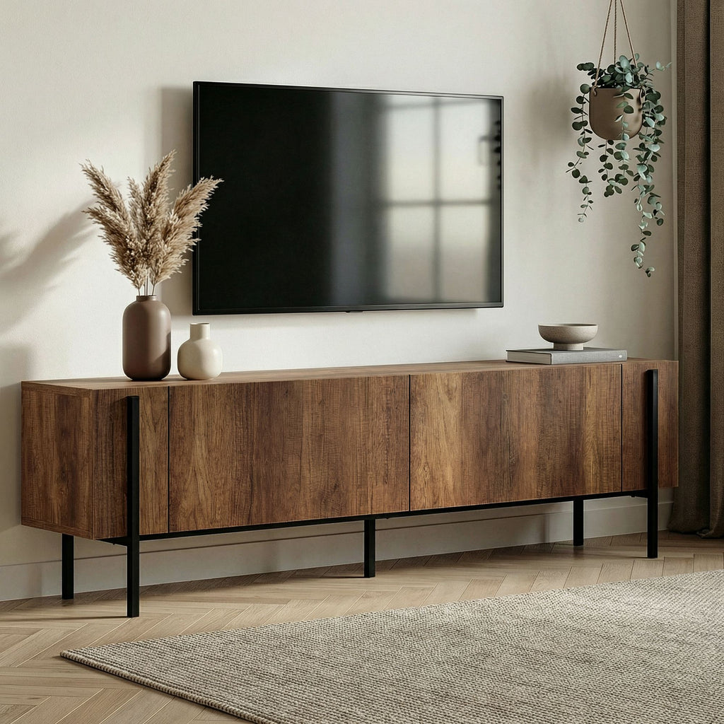Nexus - TV Stand - Barok Walnut/Black