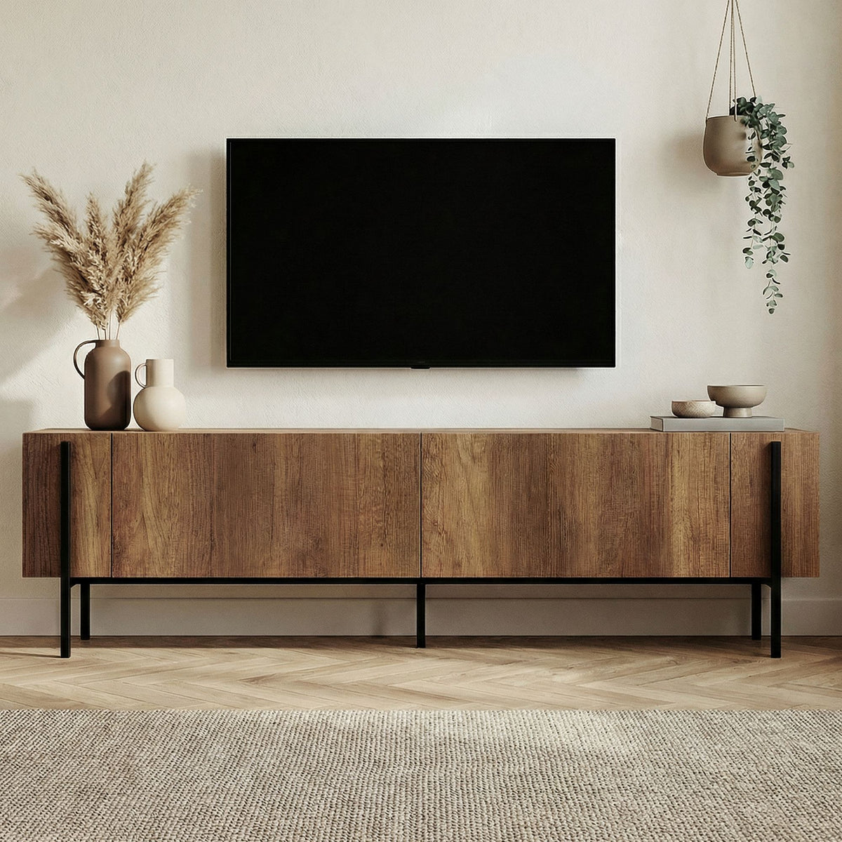 Nexus - TV Stand - Barok Walnut/Black